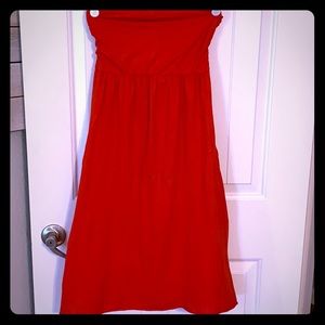 Anthropologie strapless dress